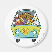The Mystery Machine Shot 18 Refrigerator Magnet