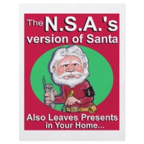 The N.S.A.'s Version of Santa flyers by FauxPawGrafix The N.S.A.'s Version of Santa flyers