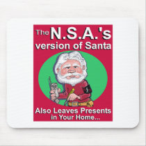 The N.S.A.'s Version of Santa mousepads