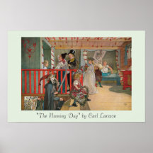 "The Name Day" by Carl Larsson Art Print