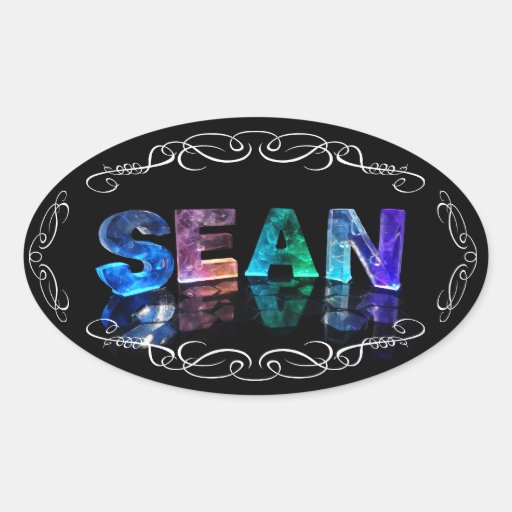 The Name Sean Name in Lights (Photograph) Sticker Zazzle