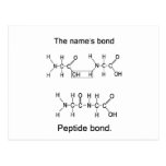 The name's bond, peptide bond postcard