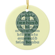 The Names of Ireland Irish Ornament ornaments