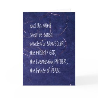The Names of Messiah Christmas Card card