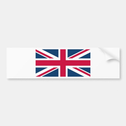 The national flag of United Kingdom Bumper Sticker