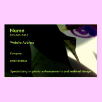 The natural eyes business cards