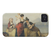 The Neapolitan Family, 1865 (oil on panel) iPhone 4 Cover