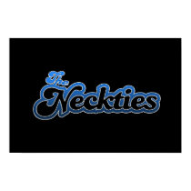 The Neckties Logo Poster - Blue posters