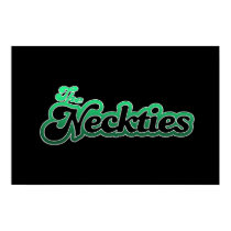 The Neckties Logo Poster - Green posters
