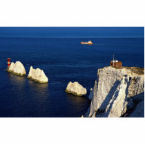 The Needles and lighthouse, Isle of Wight, U.K. Photo Cut Out