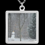 "The Neighbor's Snowman" Necklace