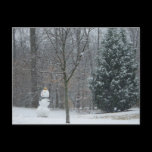 The Neighbor's Snowman Postcard