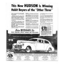 The New 1940 HUDSON Automobile posters by stanrail The New 1940 HUDSON Automobile posters