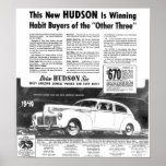 The New 1940 HUDSON Automobile Poster