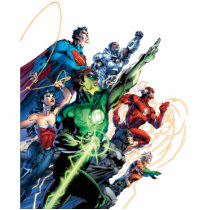 justice league new 52, jl new52, superman, wonder woman, aquaman, flash, cyborg, darkseid, batman, green lantern, dc comics, comic book covers, super heroes, Foto skulptur med brugerdefineret grafisk design
