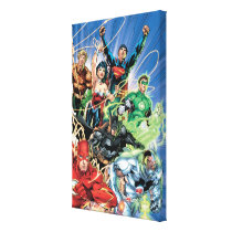 the new 52, new 52, dc comics, comics, justice league, 1, justice league number 1, justice league no. 1, [[missing key: type_wrappedcanva]] with custom graphic design