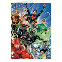 the new 52, new 52, dc comics, comics, justice league, 1, justice league number 1, justice league no. 1, Card with custom graphic design