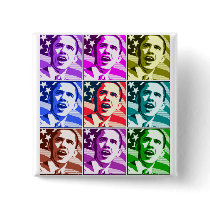 The New America, President Barack Obama .ized Pinback Buttons