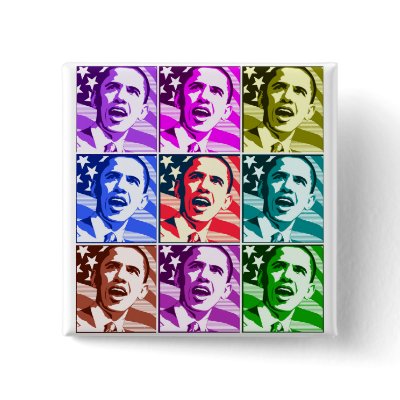 The New America, President Barack Obama .ized Pinback button