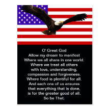 The New American Prayer Post Card