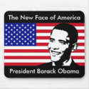 The New Face of America - President Obama mousepads by colinbowman The New Face of America - President Obama mousepads