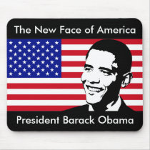 The New Face of America - President Obama mousepads by colinbowman The New Face of America - President Obama mousepads