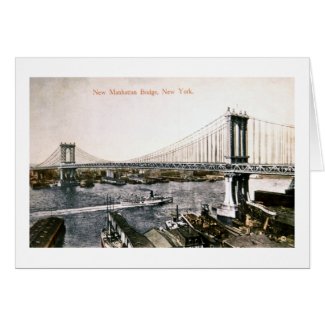 The New Manhattan Bridge ca. 1909-10 card