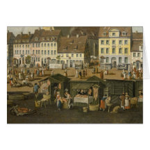 The New Market in Berlin with the Marienkirche Card