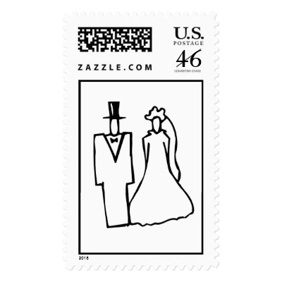 The New Mr &amp; Mrs Postage Stamps
