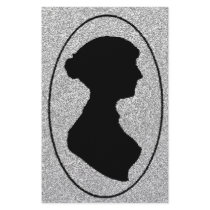 The New silhouette Of Jane Austen Stationery Paper