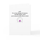 The Newborn's Opinion (Pink) Greeting Cards