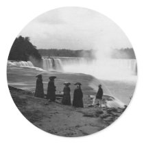 The Niagara Falls ~ 1853 Round Stickers