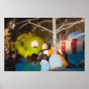 The night before Macy's parade painting posters