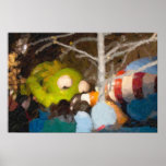 The night before Macy's parade painting Print