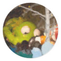 The night before Macy's parade painting stickers