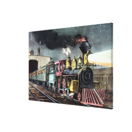 The Night Express: The Start Canvas Print