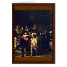 The Night Watch Detail By Rembrandt Harmensz. Van Greeting Card