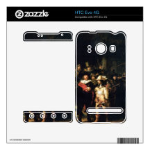 The Night Watch detail by Rembrandt Decals For The HTC Evo 4G
