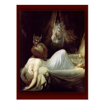The Nightmare  by Henry Fuseli, 1781 Postcard