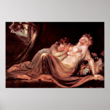 The Nightmare Left The Camp Two Sleeping Girls, By Poster
