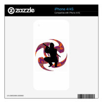 THE NINJA STAR DECAL FOR iPhone 4