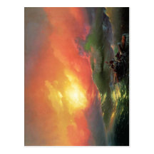 The Ninth Wave (1850), by Ivan Aivazovsky. Oil on  Postcards