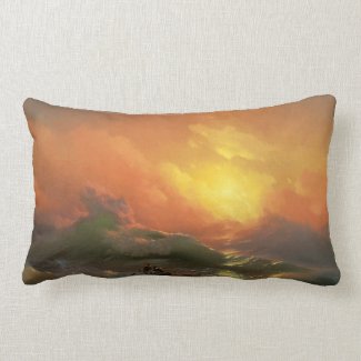 The ninth wave Ivan Aivasovsky seascape waterscape Pillows