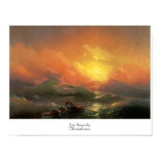 The ninth wave Ivan Aivasovsky seascape waterscape Poster