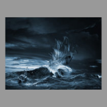 The ninth wave remake, digital artwork posters