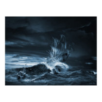 The ninth wave remake, digital artwork posters