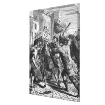 The 'No Popery' rioters attacking Gallery Wrap Canvas