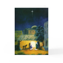 The North Star Nativity Christmas Greeting Card