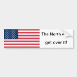 The north won get over it sticker. The north won sticker bumper stickers