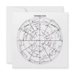 The Northern Star Chart of Navigational Astronomy Custom Invitations